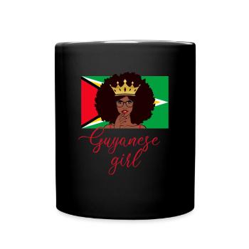 guyanese girl, guyana - Tasse einfarbig - Schwarz - Vorne