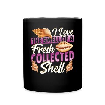 Conception de collecte de coquillages pour un chasseur de coquillages - Mug uni - noir - Devant