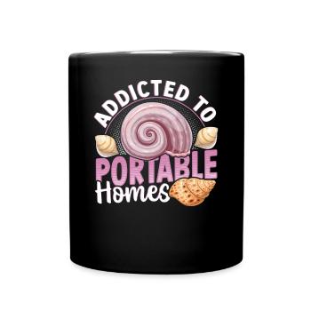 Seashell Collecting Design for an Shell Hunter - Full Colour Mug - black - Front