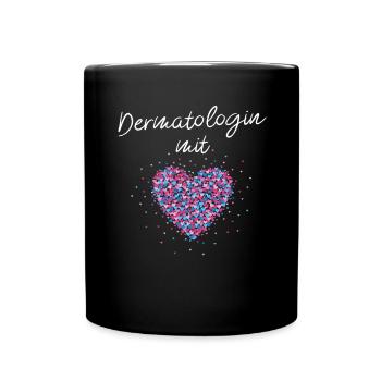 Dermatologist with Cardiac Dermatology Dermatologists - Full Colour Mug - black - Front