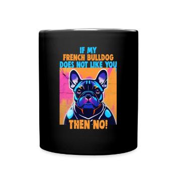 Chiens Français Bulldog Amateurs de chiens - Mug uni - noir - Devant