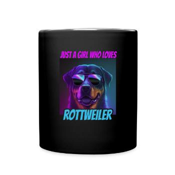 Chiens Rottweiler Amoureux des chiens - Mug uni - noir - Devant