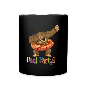 Bigfoot Party Supplies Sasquatch Pool Party - Tasse einfarbig - Schwarz - Vorne