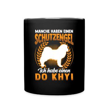 Do Khyi Schutzengel Tibetmastiff Tibetdogge - Tasse einfarbig - Schwarz - Vorne