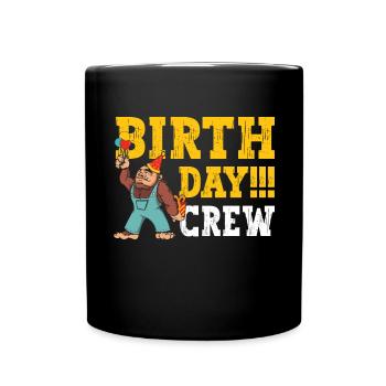 Bigfoot Party Supplies Sasquatch Birthday Crew - Mug uni - noir - Devant
