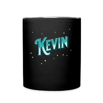 Kevin's name personalized - Full Colour Mug - black - Front