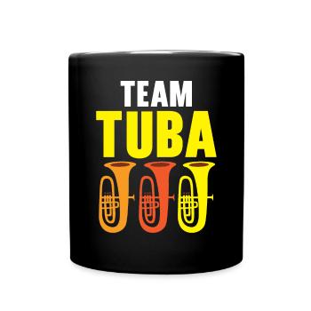 Team Tubaspieler Musikinstrumentenmusiker - Tasse einfarbig - Schwarz - Vorne