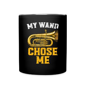 Ma baguette m’a choisi Joueur de tuba Instrumentiste - Mug uni - noir - Devant