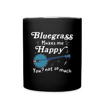 Chemises Banjo Pour Hommes Bluegrass Appalachia Folk - Mug uni - noir - Devant
