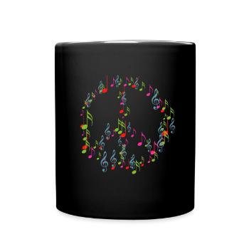 Hippy - Full Colour Mug - black - Front