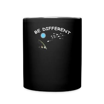 Angler Geschenkidee Hobby Angeln - Tasse einfarbig - Schwarz - Vorne