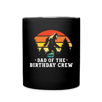 Bigfoot Party fournit le père de l’équipe d’anniversaire - Mug uni - noir - Devant