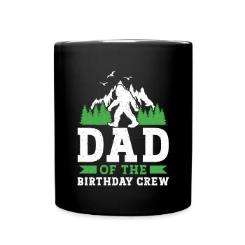 Bigfoot Party fournit le père de l’équipe d’anniversaire - Mug uni - noir - Devant