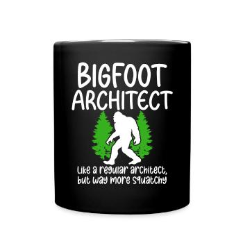 Bigfoot Party fournit Bigfoot Architect - Mug uni - noir - Devant