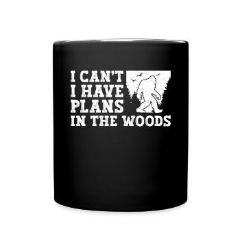 Bigfoot Party Supplies I Can’t I Have Plans In - Mug uni - noir - Devant