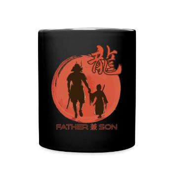 Samurai Father Warrior Japanese Warrior Katana S - Full Colour Mug - black - Front