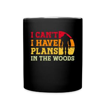 Bigfoot Party Supplies I Can’t I Have Plans In - Mug uni - noir - Devant