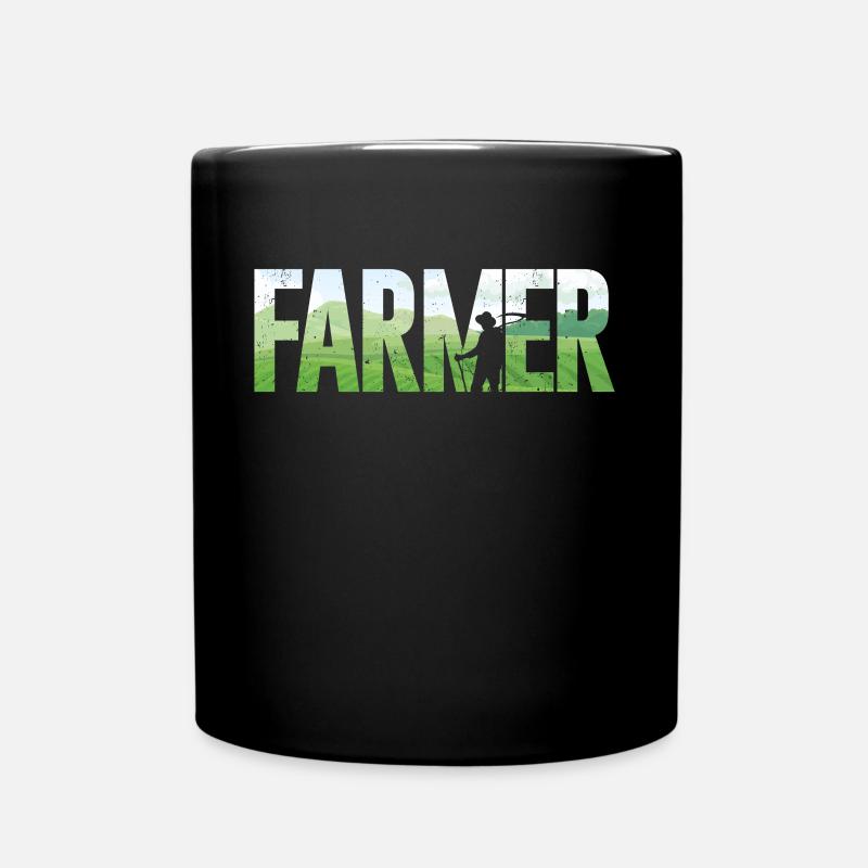 Farming Farmer Farmer - Tasse einfarbig - Schwarz