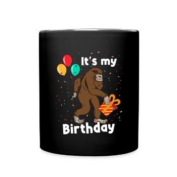 Bigfoot Party Supplies It's My Birthday - Tasse einfarbig - Schwarz - Vorne