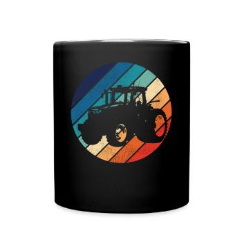 Agriculteur Rétro Vintage - Mug uni - noir - Devant