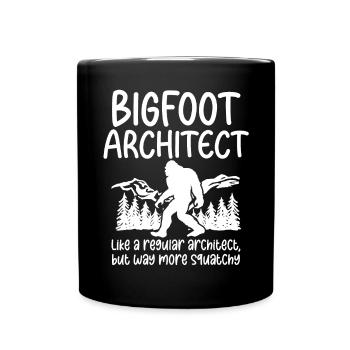 Bigfoot Party fournit Bigfoot Architect - Mug uni - noir - Devant