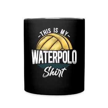 Water Polo Vintage This Is My - Tasse einfarbig - Schwarz - Vorne
