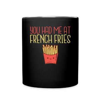 French Fries Lover Fast Food Gifts - Full Colour Mug - black - Front