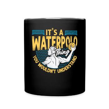Water Polo Vintage It's A Water - Tasse einfarbig - Schwarz - Vorne