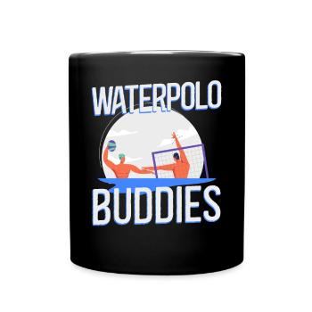 Water Polo Friends Besties Water - Tasse einfarbig - Schwarz - Vorne