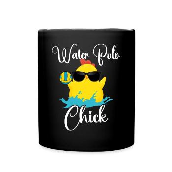 Water Polo Chicken Girl Water Polo - Tasse einfarbig - Schwarz - Vorne