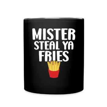 French Fries Lover Fast Food Gifts - Full Colour Mug - black - Front