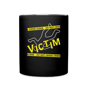 Forensic evidence - Kripo Polizei Forensics - Full Colour Mug - black - Front
