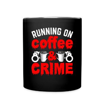 Forensic evidence - Kripo Polizei Forensics - Full Colour Mug - black - Front