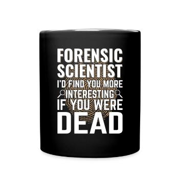 Forensic evidence - Kripo Polizei Forensics - Full Colour Mug - black - Front