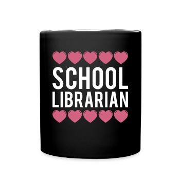 School Librarian Geschenk Schule - Tasse einfarbig - Schwarz - Vorne