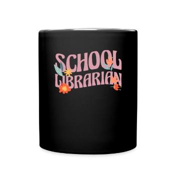 School Librarian Geschenk Schule - Tasse einfarbig - Schwarz - Vorne