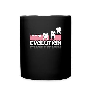 Cadeau Chemise de dentiste Evolution - Mug uni - noir - Devant