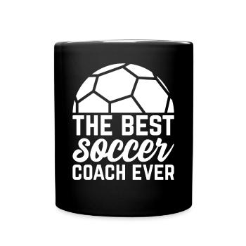 The Best Soccer Coach Ever - Soccer Trainer - Full Colour Mug - black - Front