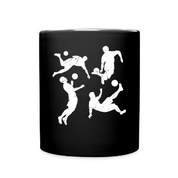 Playing Soccer Game Soccer Sports - Soccer Players - Full Colour Mug - black - Front