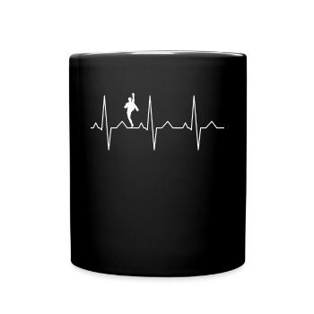 Kickboxing MMA Muay Thai Boxe Thaï Heartbeat - Mug uni - noir - Devant