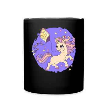 Unicorn Kite Flying Kite Whisperer Kite Maker - Full Colour Mug - black - Front