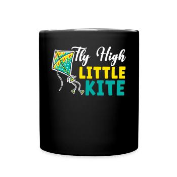 Fly High Little Kite Flying Lover Kite Whisperer - Mug uni - noir - Devant