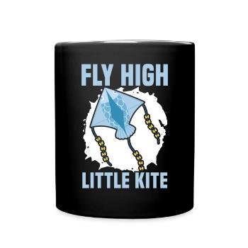 Fly High Little Kite Flying Lover Kite Whisperer - Mug uni - noir - Devant