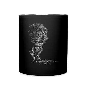 Tenue de Lion - Mug uni - noir - Devant