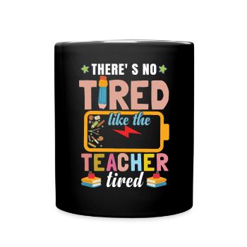Funny Summer Teaching Vacation School Teacher - Full Colour Mug - black - Front