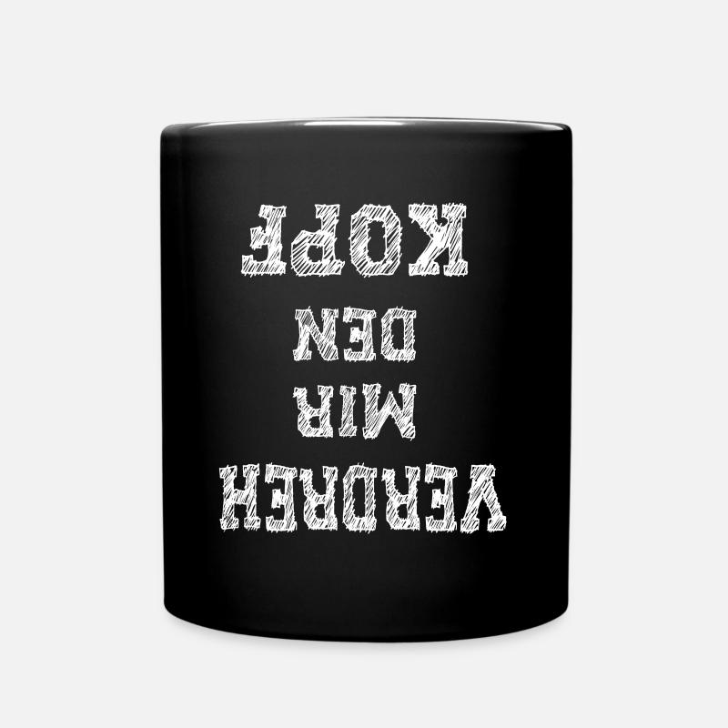 Verdreh mir den Kopf Outfit - Tasse einfarbig - Schwarz