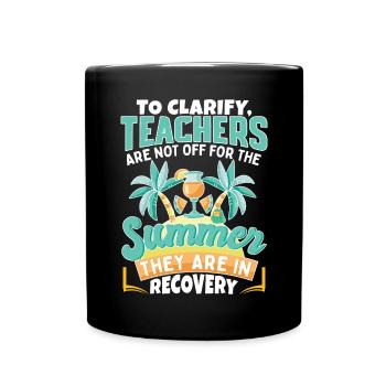 Summer Teacher - Full Colour Mug - black - Front