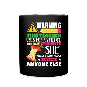 Drôle de professeur de sarcasme - Mug uni - noir - Devant