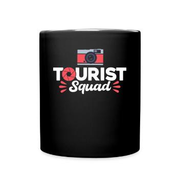 Tourist Squad Camera Girl Holiday - Full Colour Mug - black - Front