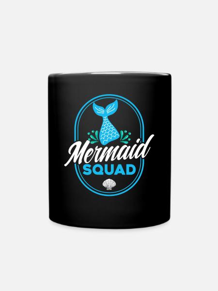 Mermaid Squad - Full Colour Mug - black